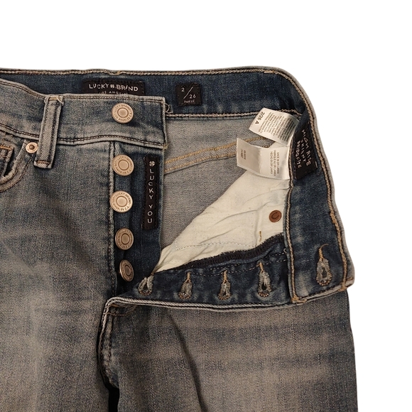 Lucky Brand Women's High-Rise Skinny Bridgette Ankle Blue Jeans - Size 2 / 26 - Picture 9 of 9
